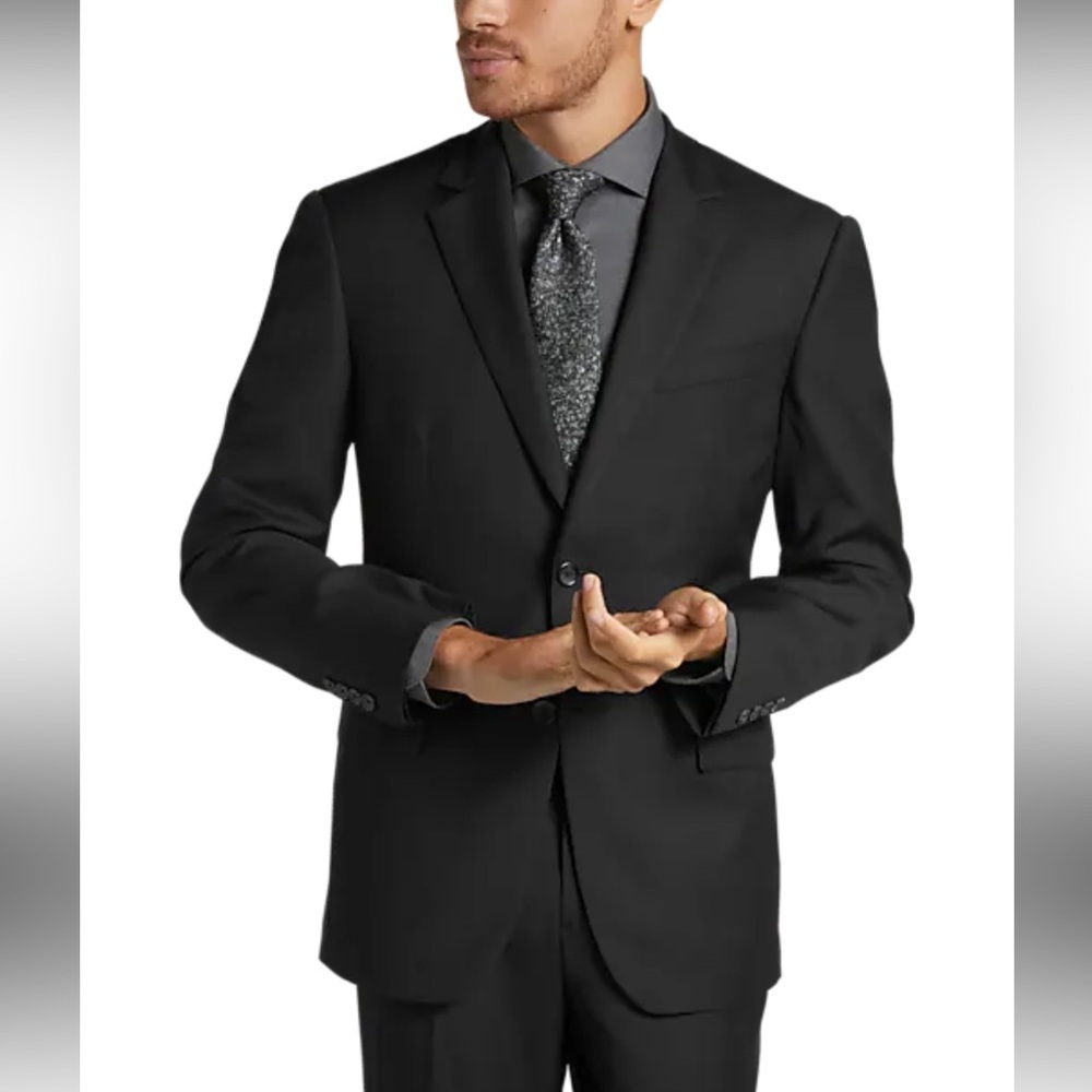 Pronto Uomo Platinum 100% Wool Suit Jacket Size 40S